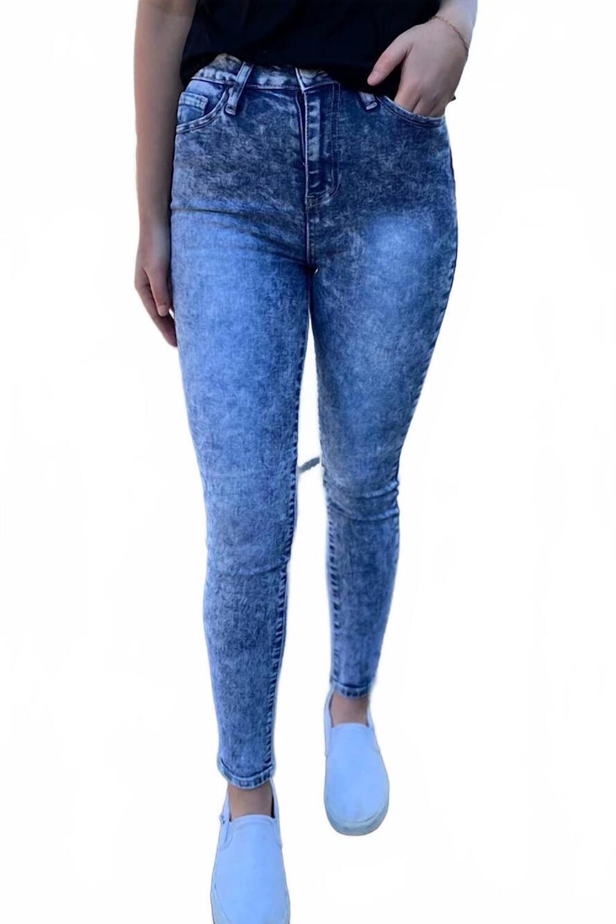 NEW YMI women's vintage dream super high-rise skinny jean in acid wash